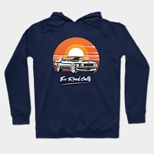 The road calls. Mustang. Hoodie